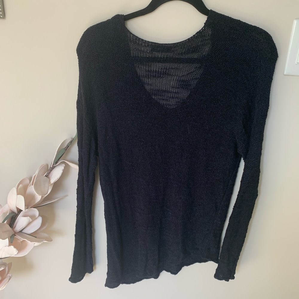 Zara asymmetrical v neck sweater